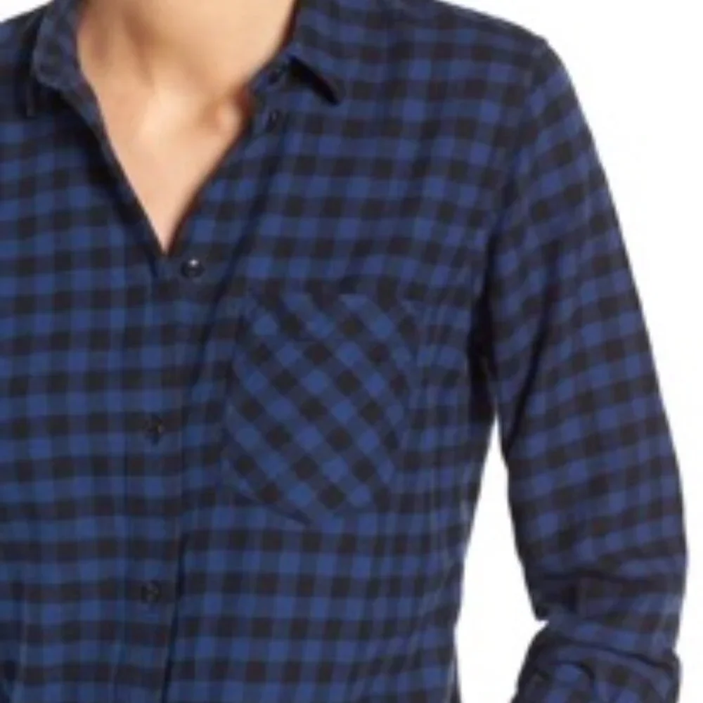 Madewell Buffalo Check Flannel Button Down Shirt - Picture 2 of 12